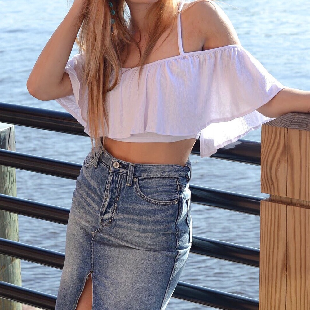 Amuse society crop top